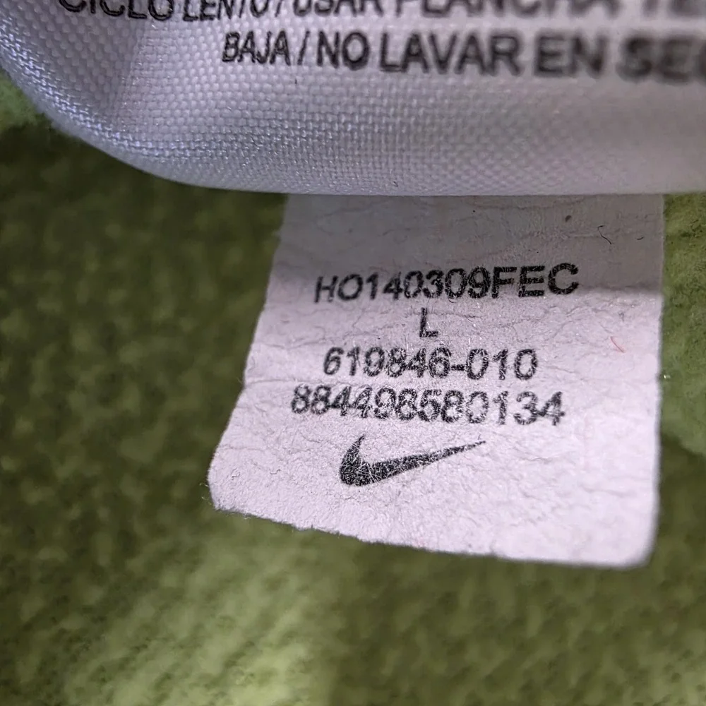 Nike Jacket Men's Large Black Hypervis 1/2 Zip Cover-Up Rory‎ McIlroy Golf Neon